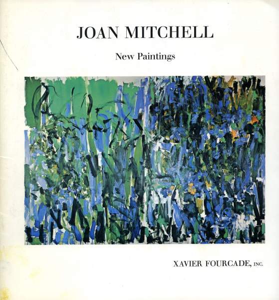 Exhibition poster for “Joan Mitchell” at… Joan Mitchell Foundation